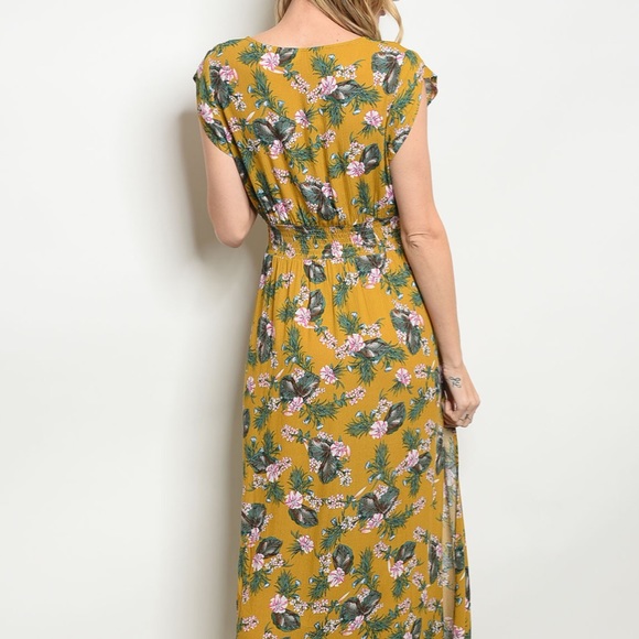 LAST 3 SML‼️ - Mustard print floral maxi - Dress - Picture 3 of 4